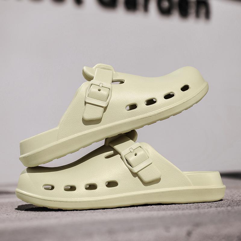 Summertime Breathable Mens Sandal Shoes OutsideIndoor Bathroom Slide Shoes Eva Men Anti-Skid Beach Sandalies Flat Daily Wear Shoes