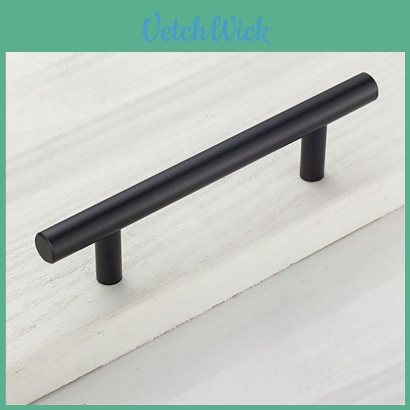 Premium Black Stainless Steel T Bar Cabinet Drawer Pulls For Contemporary Kitchens