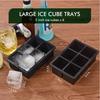 Food Grade Silicone Ice Cube Tray With Lid For Home And Commercial Use