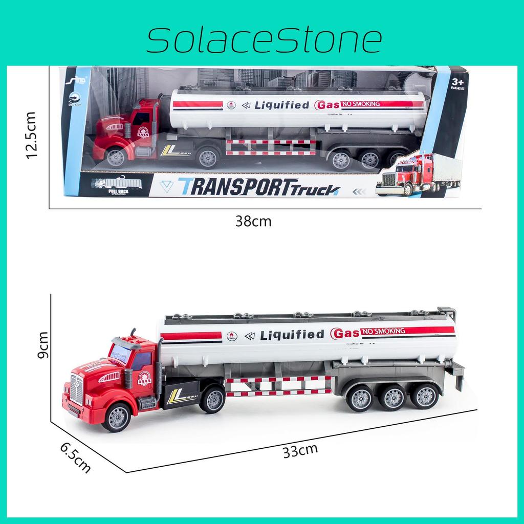 Double Decker Trailer Container Truck Engineering Vehicle Model Children Toy For Kids Play And Development
