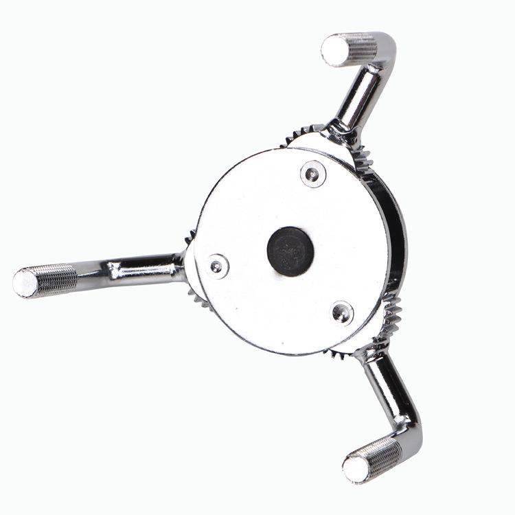 Round-Foot Adjustable Three-Jaw Oil Filter Wrench for Easy Disassembly and Assembly