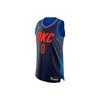 NBA Swingman krepšinio marškinėliai Russell Westbrook Oklahoma City Thunder Vyriški viršūnės Mėlyni 863163-419
