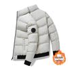 Veste d'hiver pour homme à col montant - Épaisse, chaude, vêtement d'extérieur rembourré en coton pour couples