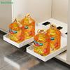 Kitchen Pull-Out Pot Rack Adjustable Cupboard Trays Dishes Partition Shelf With Slide Rails Organizer Tray Drawer Storage Racks