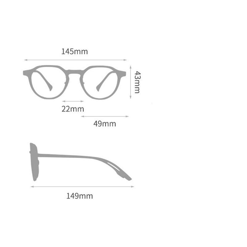 Rivet Frame Blue Light Blocking Oval Nearsighted Glasses For Women Fashion  Myopia Photochromic Eyeglasses -0.5 -0.75 To -6