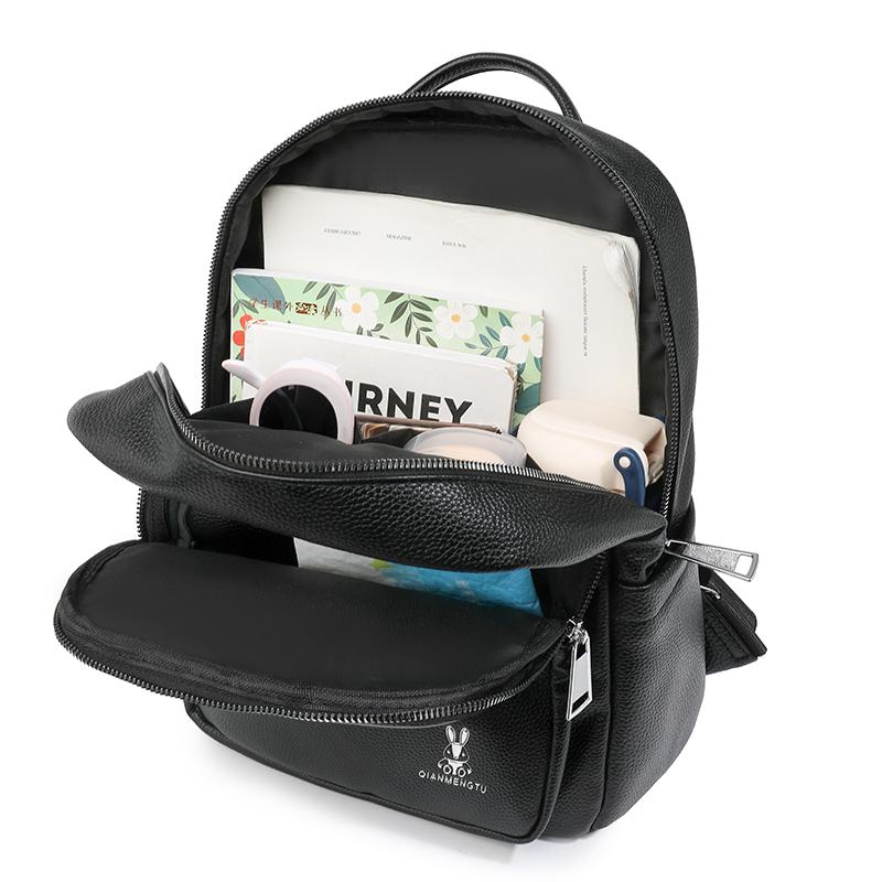 Weicher Lederrucksack Damen Pendler Große Kapazität Schultertasche Multifunktionaler Reiserucksack