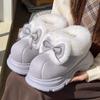 Fleece cotton slippers, cute versatile bags and cotton shoes in autumn and winter, home indoor soft-soled warm snow boots