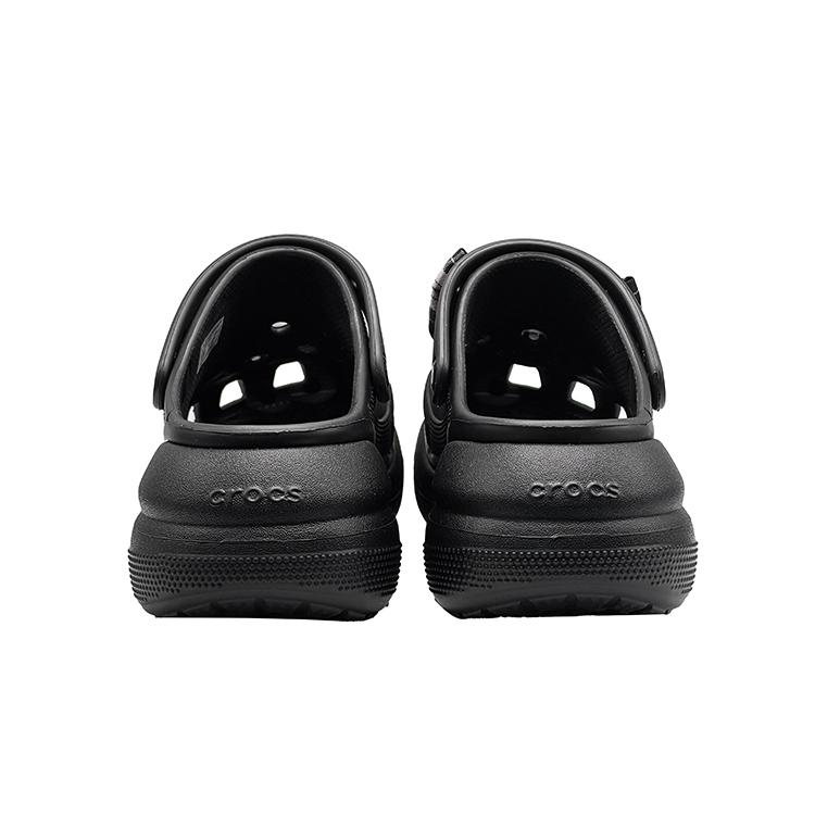 Crocs Crush Clog EVA Puff Black Pink Barbie Retro Hole Shoes Unisex Black