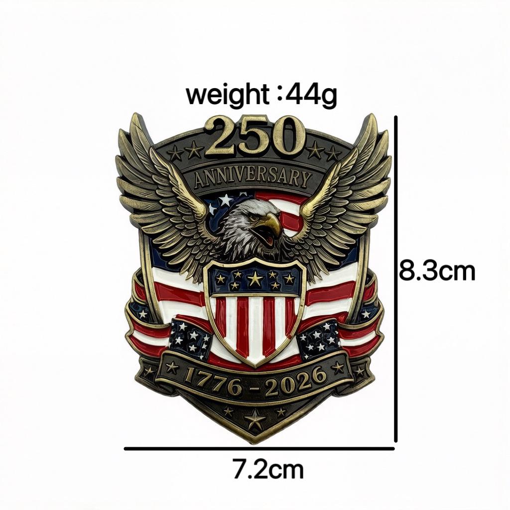 New American Independence 250th Anniversary 3D Eagle Car Sticker (1776-2026)