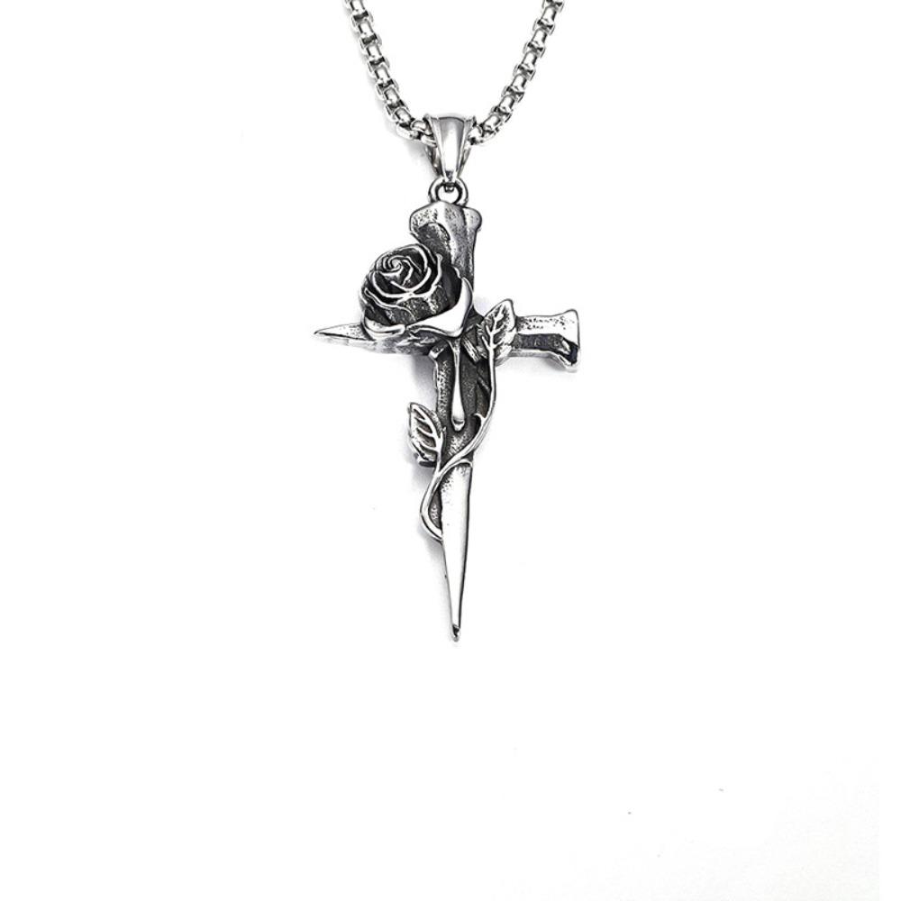 Pandantiv Unic Craniu de Animal din Oțel Titanic Colier Punk Stil Gothic Bijuterii Unisex