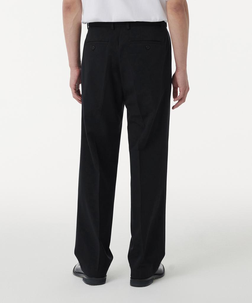 Musinsa Standard Wide Hidden Banding Slacks [Black]