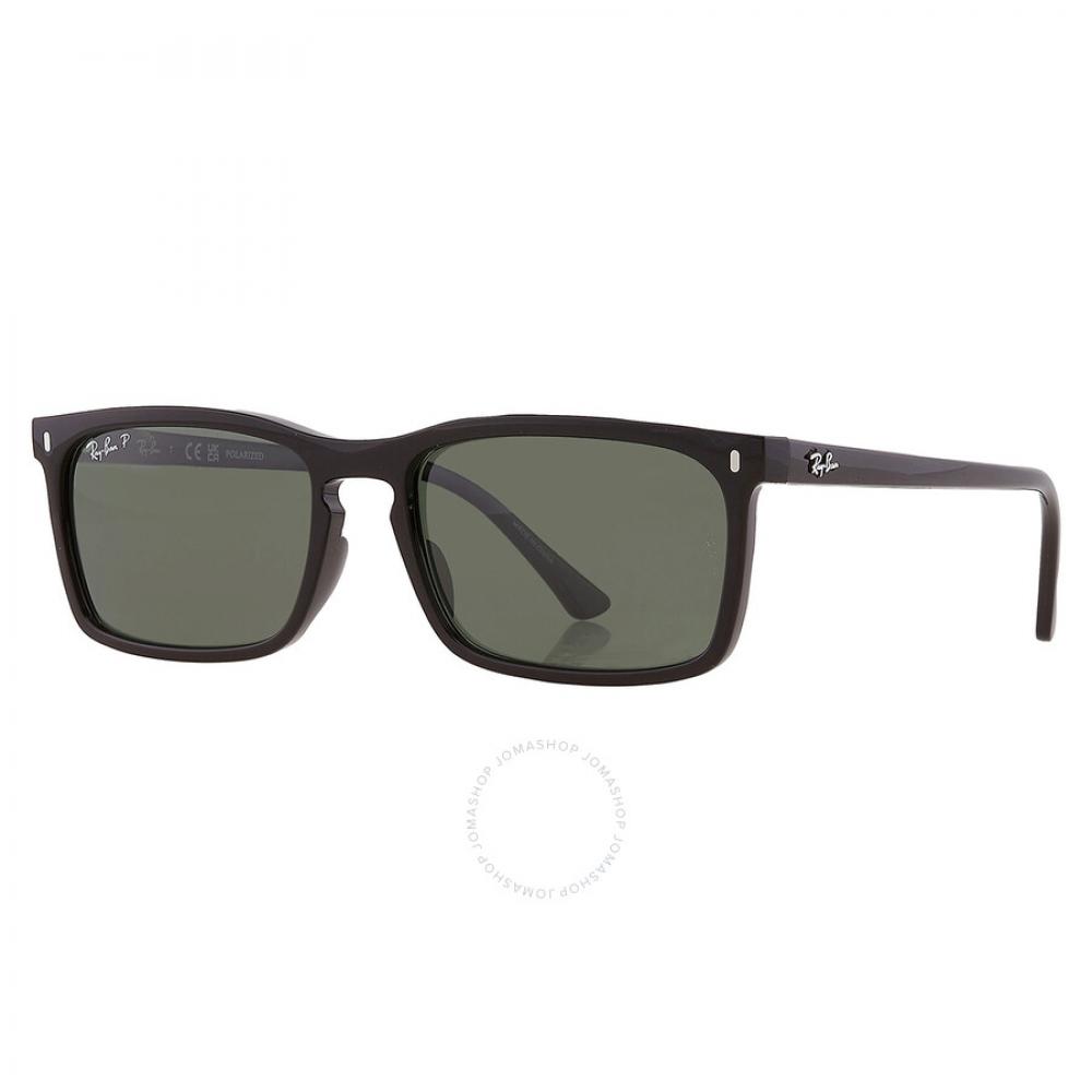 Ray Ban Polarized Green Rectangular Unisex Sunglasses Rb4435 901 58 59