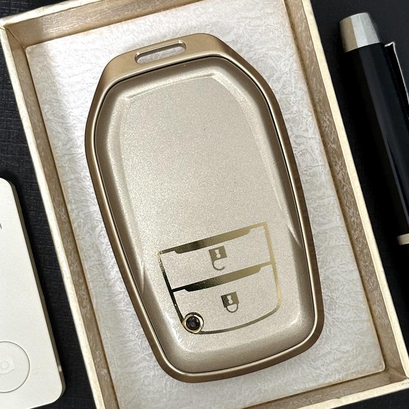 Toyota Alphard 2-Tasten Schlüsselhülle: Aluminiumlegierung Schnalle für Vellfire 3 Krone