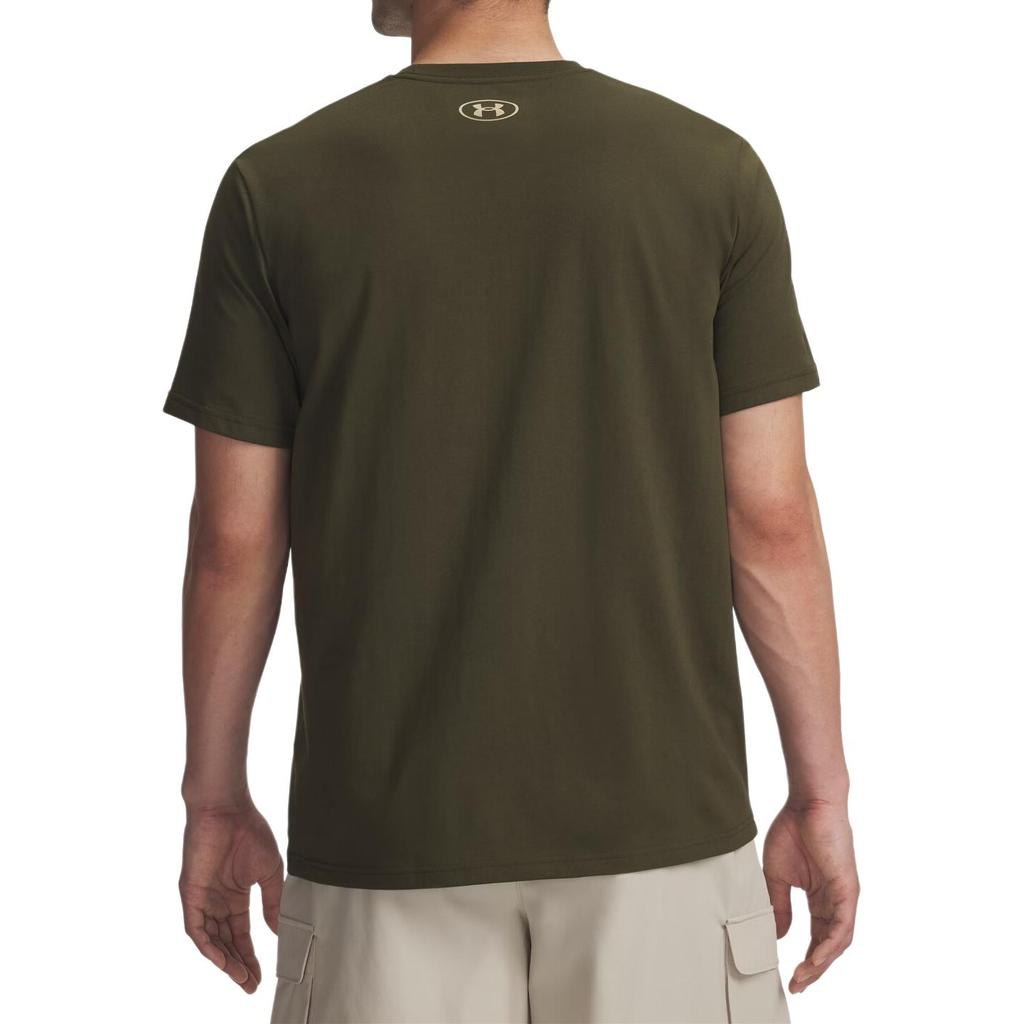 Under Armour Boxed Logo Crew Neck Loose Fit Short Sleeve T-Shirt Men tops 1386793-308