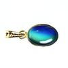 CERTIFIED Natural 15.90 Ct Opal 18K Gold Plated Multicolor Loose Gems Pendant MY.PDG-331-NS
