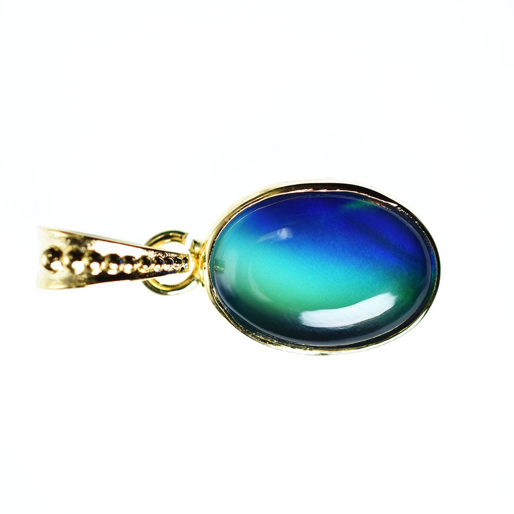 CERTIFIED Natural 15.90 Ct Opal 18K Gold Plated Multicolor Loose Gems Pendant MY.PDG-331-NS