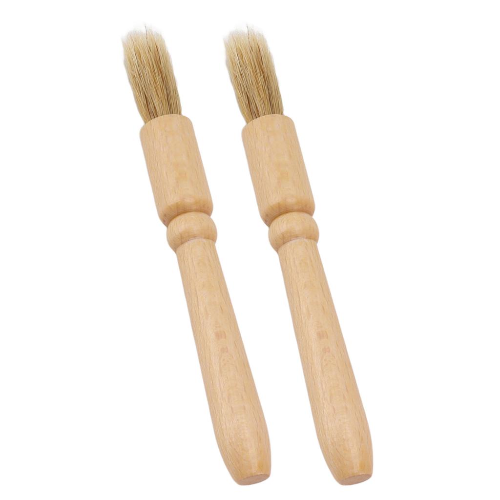 2 szt. Szczoteczka do czyszczenia młynka do kawy Drewniana szczoteczka do czyszczenia blatu stołu do ziaren kawy Narzędzie do kawy