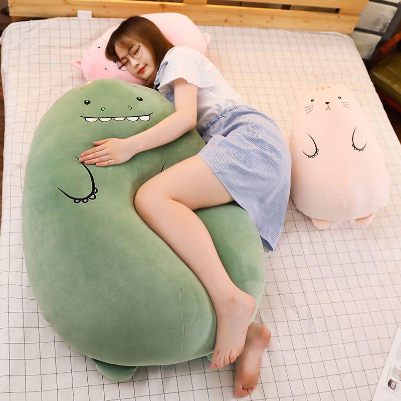 Adorable Plush Stuffed Toy Dinosaur Bear Pillow For Kids And Home Decor