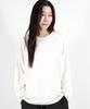 Deumakeu Outstitch Loose Fit Long Sleeve Tee - White