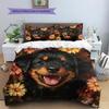 Rottweiler Pattern Bedding Home Decoration Birthday Gift (1 * duvet cover + 2 * pillowcase, without core)