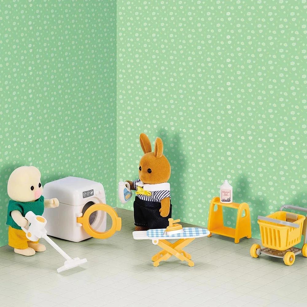 Dollhouse Furniture Forest Family Doll Accessories Miniatures Washing Machine Gifts Laundry Model Baby Toy
