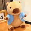 Dress Up Capybara Plush Doll Cartoon Capibara Fluffty Doll Cute Capybara Plush Toy  Home Decor