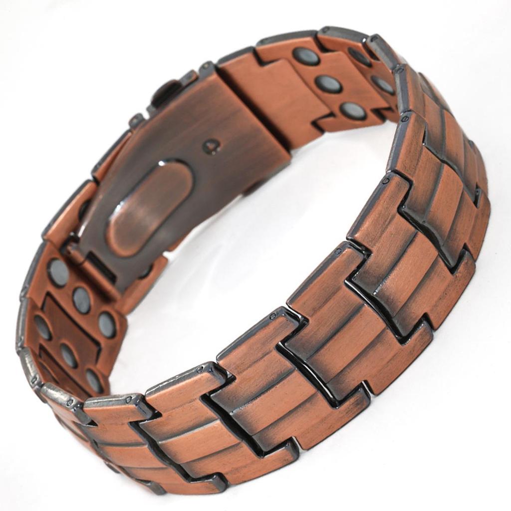 Bracciale Magnetico Vintage con Fibbia per Orologio: Design Retro a Tre File Regolabile per Coppie