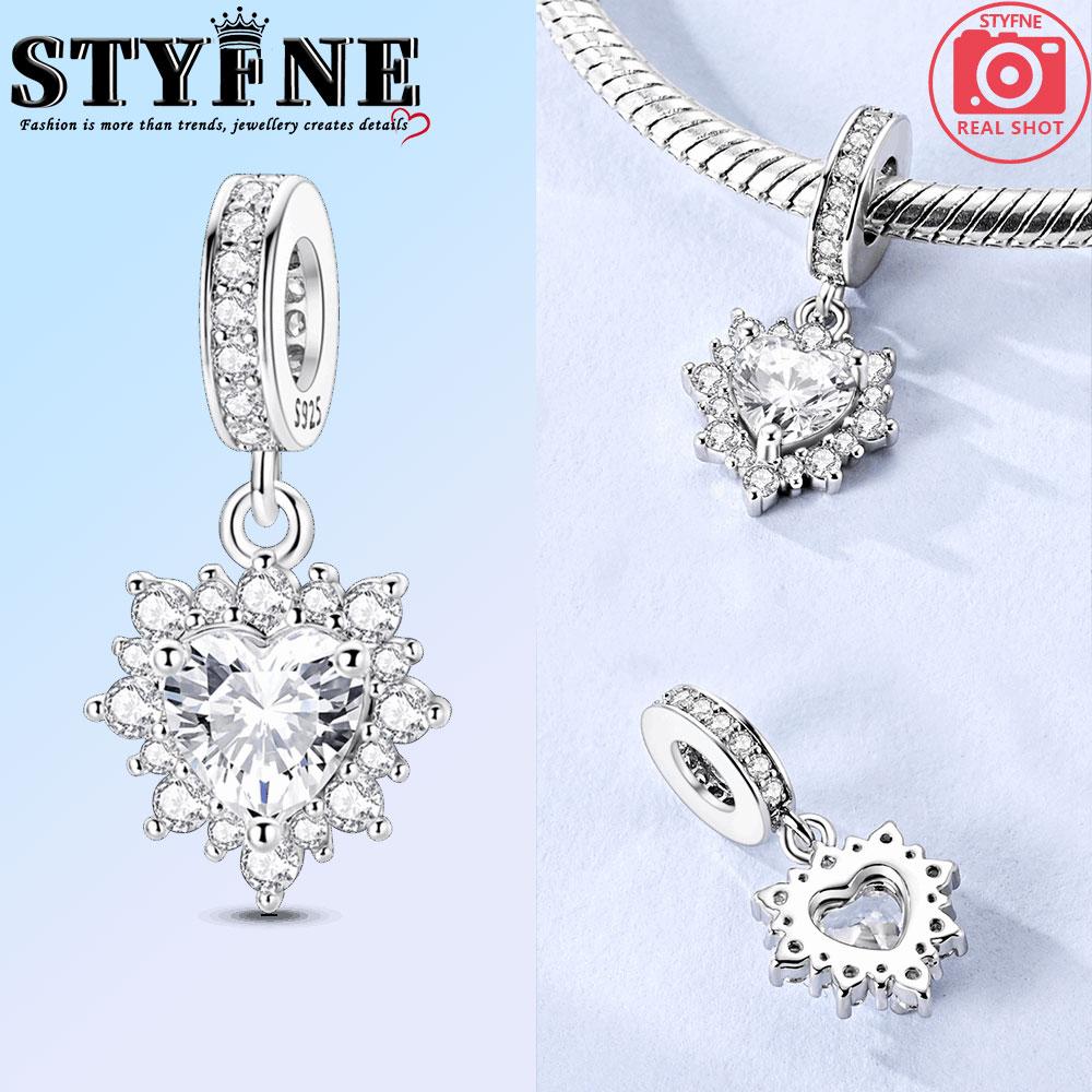 Copper Beads Pendant Couple Security Chain Golden Sun, Glass Beads Charm For Women Bracelet Engagement Jewelry Gift