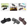 Car Sunglasses Holder Clip Eyeglasses Hanger Clip PU Leather Practical Magnetism for Different Size Eyeglasses Eyeglass Holder