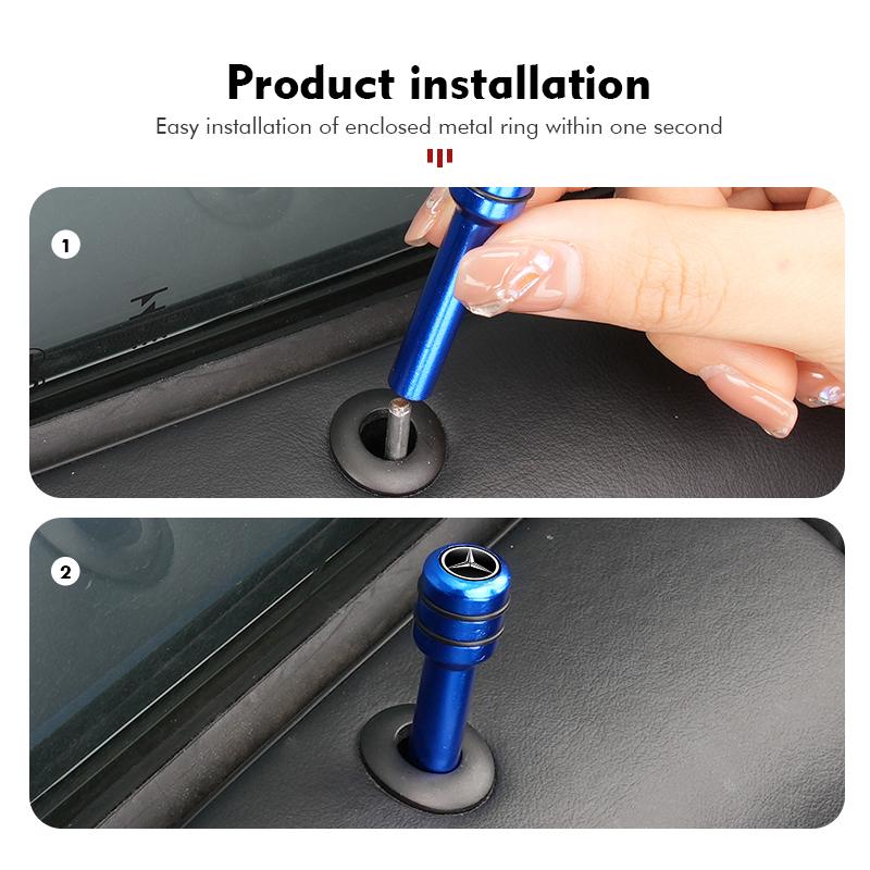 Car Door Lock Pin Knob Pull Security Insurance Accessories For Benz W211 W124 W176 W177 C180 C200 C260 C300 GLC CLE CLA