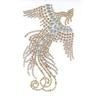 Transfert thermocollant clou et strass Phoenix 13,7x8,5 cm