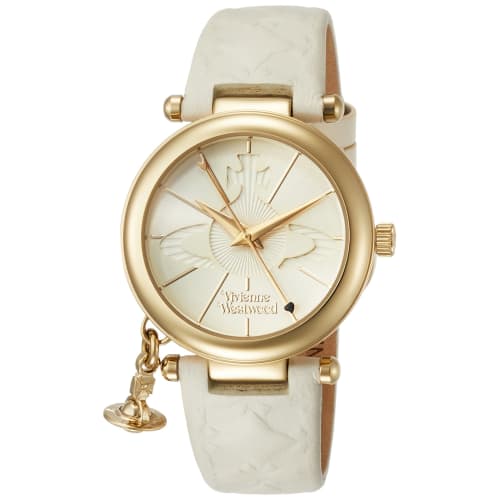 

Vivienne Westwood ORBII Women s Watch, White Dial, White Leather, VV006WHWH