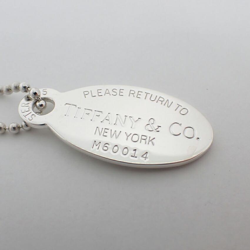 [Used] TIFFANY/Tiffany 925 Return to Tiffany Oval Tag Necklace/g443-73
