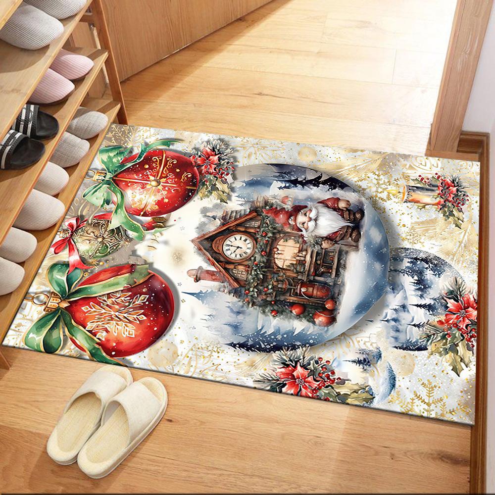 Christmas 101 Floor Rug Office Rug Design for Bedrooms Kitchen Playrooms Foyer Antislip Carpet Decorate Offices Birthday/Christmas Gift