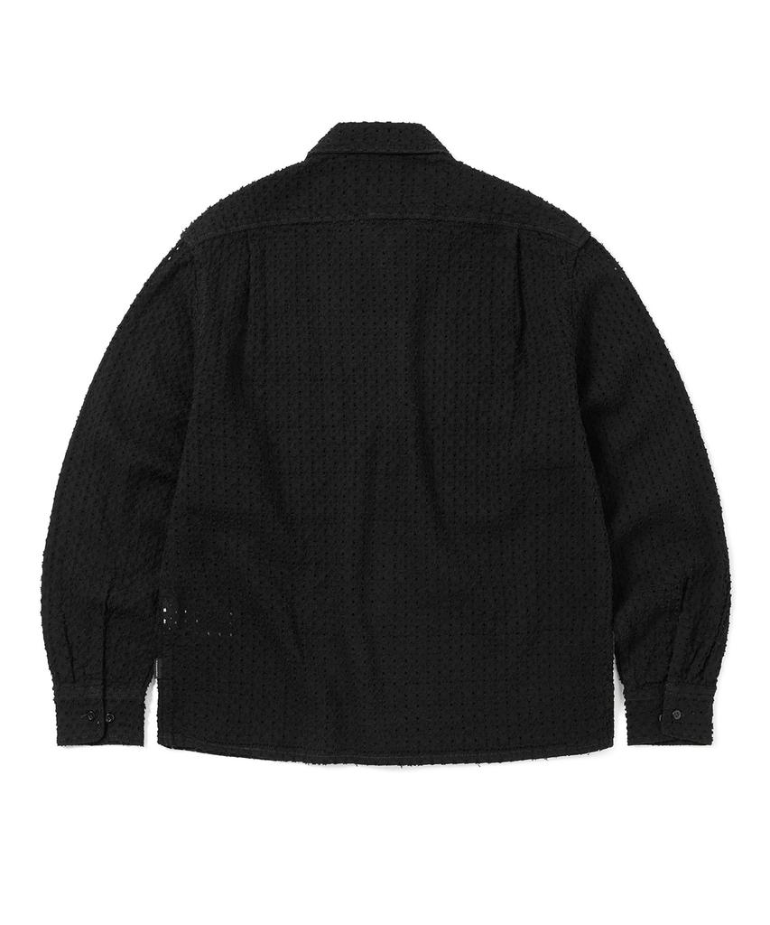 THISISNEVERTHAT Damaged Denim Shirt Black
