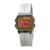 CASIO Custom Collection Electronic Movement Silicone Strap Watch Women's Watch Gold Dial A158WEA-9
