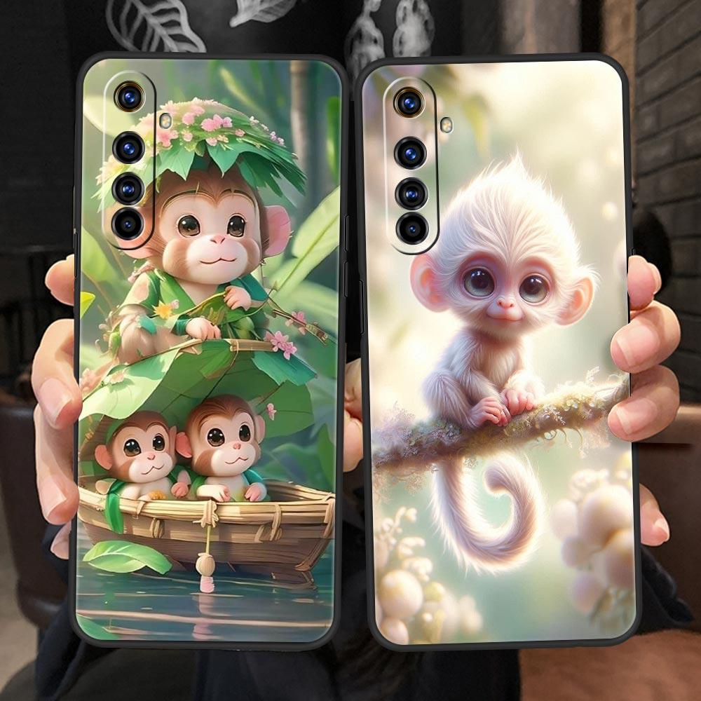 Monkey And Banana Case For Realme C67 C63 C55 C53 C35 C25 C21 GT 2 3 5 6 10 11 12 13 Pro Plus 5G Soft TPU Phone Cover Fundas Bag