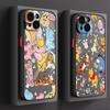 Cartoon Pooh Case for iPhone 17 Pro Max 7 8 SE 15 12 16 Plus Air 17e XS XR 13 Mini 14 11 Back Phone Cover