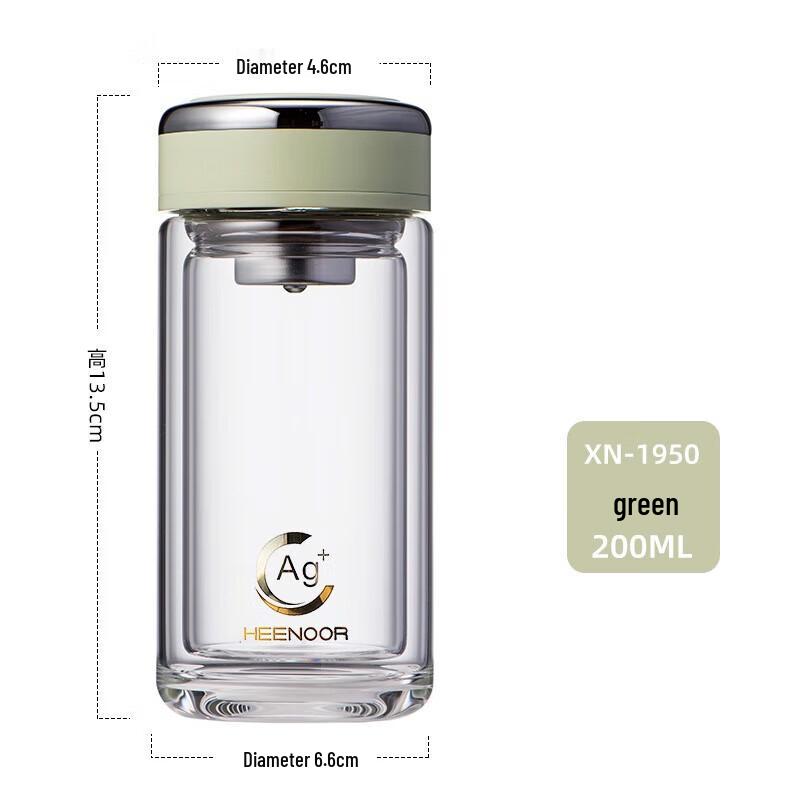 Heenoor Double-Layer Borosilicate Glass Tea Cup