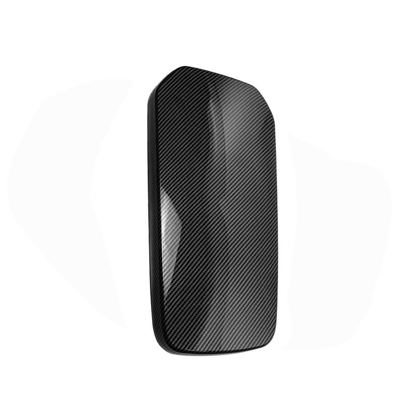 Car Interior Accessories Centre Console Armrest Compartment Lid Cover Carbon Fiber Style ABS Material For Kia Stinger 2018-