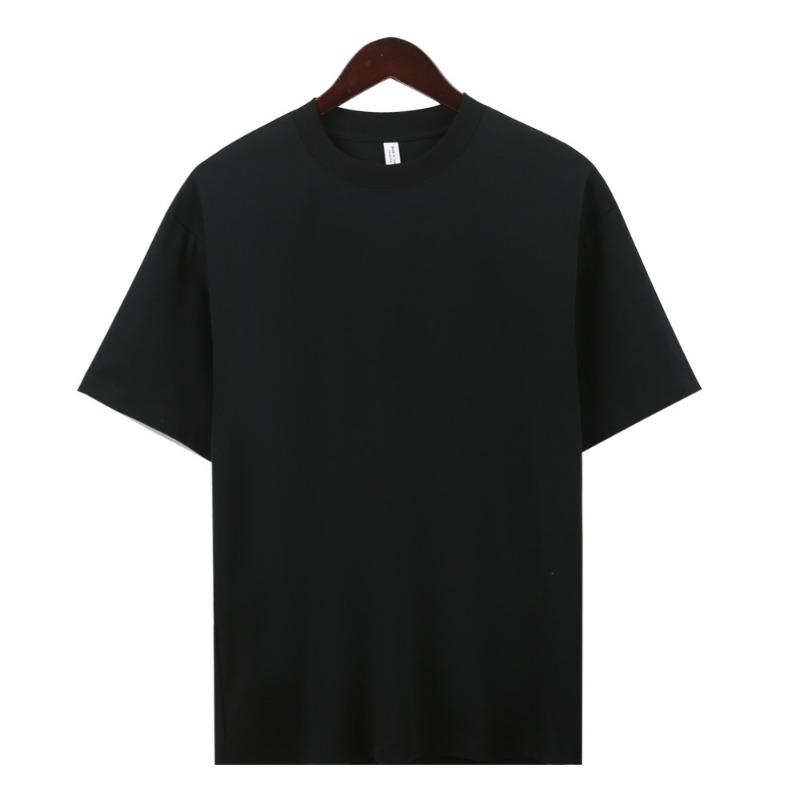 Men's Premium Cotton Crew Neck T-Shirt - Smooth Water-Light Finish Casual Short Sleeve Top