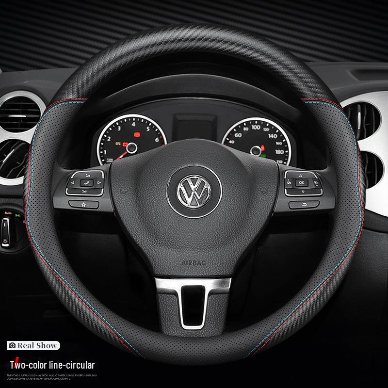 

Кожаный чехол на руль для VW Lavida, Sagitar, Magotan, Tanyue, Tiguan L, Santana и Bora 38 cm