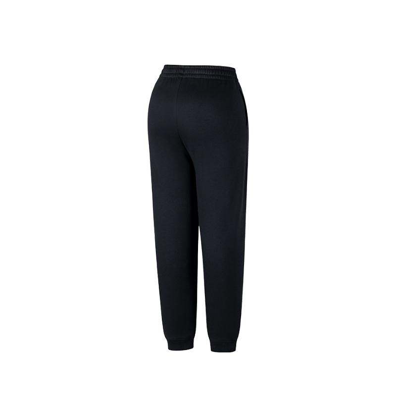 Anta Comfortable Solid Color Retro Mid Waist Simple Versatile Casual Knitted Sports Pants Women Bottoms 162548302N-2
