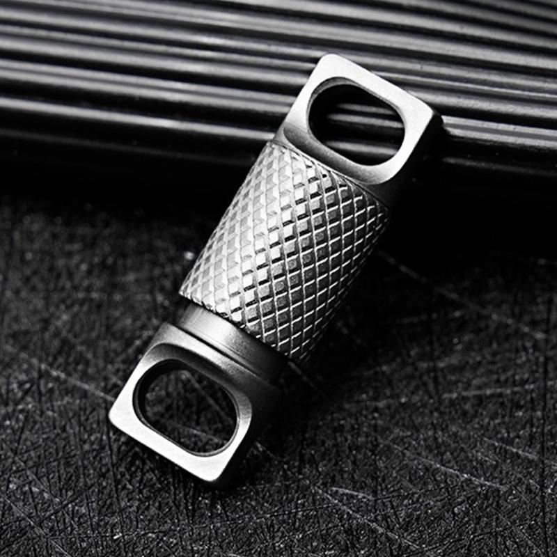 Durable Titaniums Alloy Keychain Accessory With 360 Degree Rotation And Secure Locking Mechanism For Keys