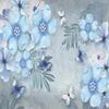 Photo Wallpaper European Style Beautiful Blue 3d Stereo Jewelry Flower Mural Living Room Tv Sofa Background Wall Mural