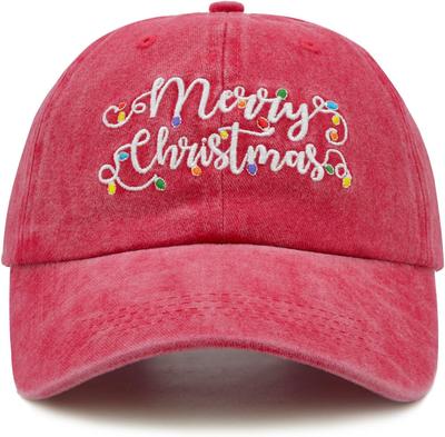 Christmas Baseball Cap For Men Women, Adjustable Embroidered Merry Christmas Hat For Holiday New Year Party