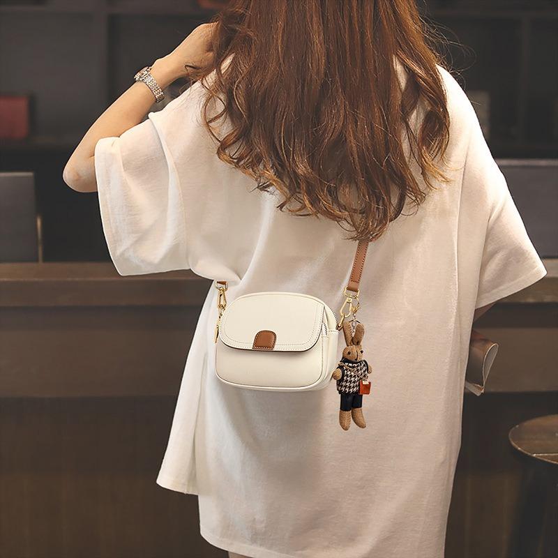 Bag Women's New Women's Bag Crossbody Bag Leather Fashion Versatile Premium Texture Niche Shoulder Bag