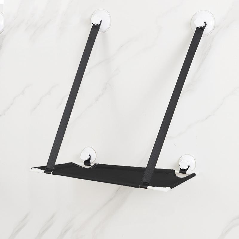 

Летний гамак для кошек Стекло окна Балкон Сетка Дышащая кровать для сна кошек Присоска Кошачье гнездо Подвесные товары для питомцев Мебель чёрный