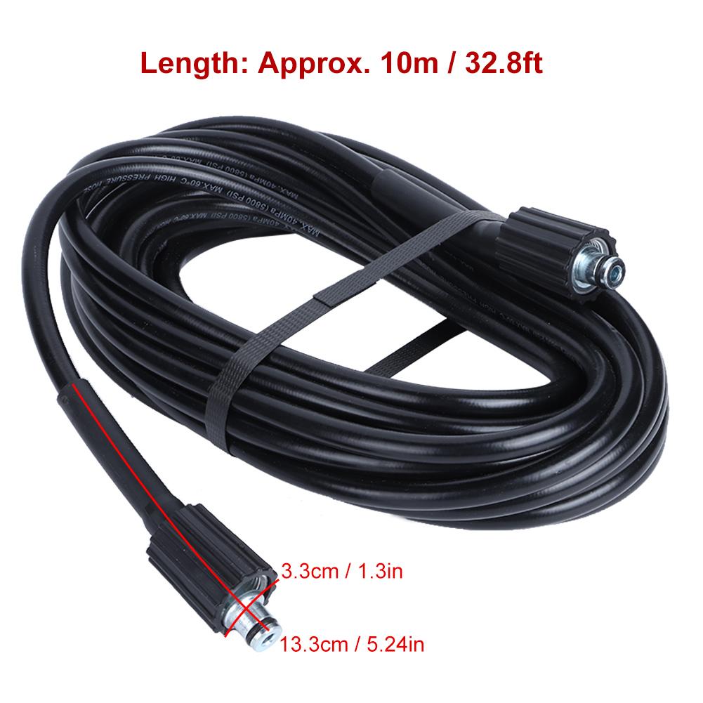 10 m/32,8 ft M22 Innengewinde-Verlängerungsschlauch mit Steckeradapter für Hochdruckreinigung