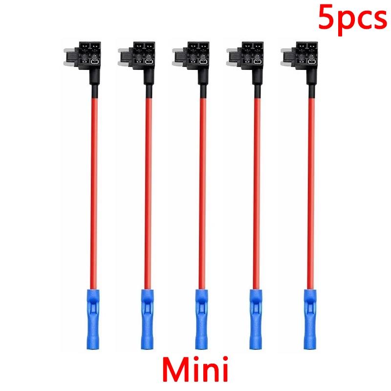ATM APM Micro Connector Car Fuse Blades Holder Circuit Adapter Protector Splitter Mini Small Medium Size Fuses4